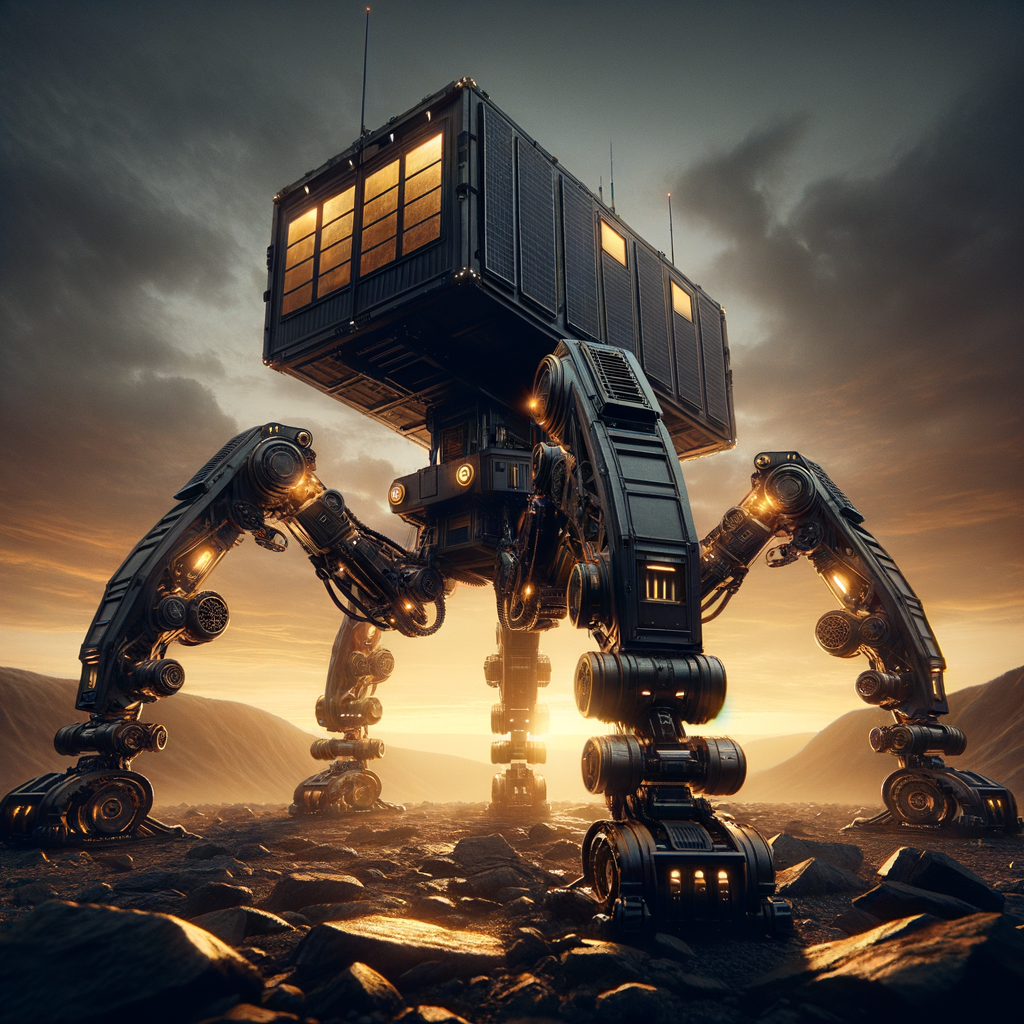 ROAM hexapod leg mechanism detail